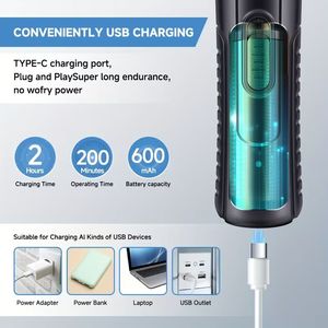 Cortauñas Eléctrico para Mascotas con Tres Luces, Recargable por USB, Herramienta de Aseo para Perros y Gatos - Product Image 4