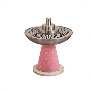 Brûleur d'encens arabe Mabkhara en métal et résine écologique de luxe, style moderne, porte-bakhoor pour la décoration de la maison, aromathérapie, Ramadan - Product Image 1