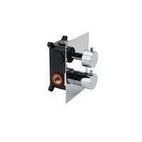 Mitigeur de douche thermostatique avec inverseur, mitigeur de douche mural encastré en acier inoxydable