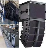 Aku Company Enceinte Line Array Professionnelle 8/10 Pouces 600W Coque en Bois Double 8ohm Équipement Audio Domestique YS-K210 65Hz-20kHz