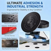 Plaques métalliques adhésives universelles 4 pièces pour Starlink Mini Gen 3 V4 V5, disques de fixation magnétique pour montage voiture/camion