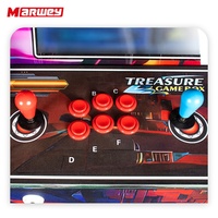 Marwey Nouveau Design Mini Borne d'Arcade de Table Machine de Jeu Vidéo Multi-Jeux Rétro Classique Combat pour 2 Joueurs Bartop