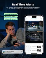 Caméra de sécurité pour voiture, caméra embarquée 4G avec double objectif, caméra de tableau de bord à grand angle, surveillance de l'intérieur de la voiture, sécurité complète du véhicule