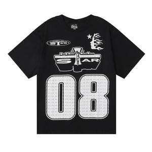 Nouvelle collection é<span class=keywords><strong>t</strong></span>é 2026 – <span class=keywords><strong>T</strong></span>-shirt Hip Hop unisexe grande taille en coton pur, coupe ample, col rond, manches courtes – Marque de mode européenne et américaine - Product Image 3