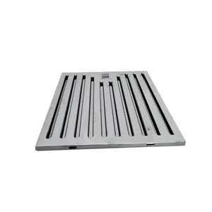Factory Cheap Price Range Hood Parts Cooker Application Baffle Kitchen Hood Stainless Steel Filter