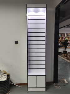 MDF Display Rack <strong>With</strong> Aluminum Strip Supermarket Display Wooden Display <strong>Shelf</strong> - Product Image 5