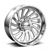 Jantes en alliage forgé monobloc personnalisées SL 22X12 24X12 24X14 8x165.1 8x180 polies à déport profond pour Ford F150 F350 RAM 1500