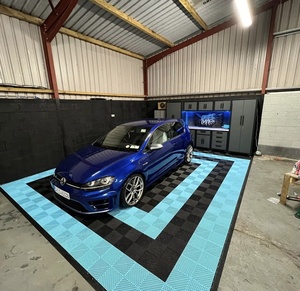 Hot Sale Modern Eco-friendly Interlocking Tiles <strong>Click</strong> Installation <strong>Vinyl</strong> <strong>Floor</strong> for Garage Workshops Inne - Product Image 2