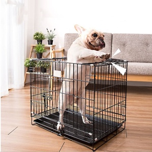 <span class=keywords><strong>Jaula</strong></span> de viaje para perros portátil sencilla al por mayor, bandeja de plástico plegable de hierro soldado, <span class=keywords><strong>jaula</strong></span> para perros pequeños para el <span class=keywords><strong>maletero</strong></span> de coches de viaje - Product Image 4