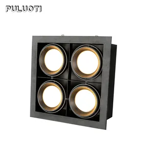 Sản Phẩm Mới Puluoti Bốn Đầu 360 Độ Điều Chỉnh Hiệu Quả Ánh Sáng 48W 72W Đèn LED Chìm Trong Nhà