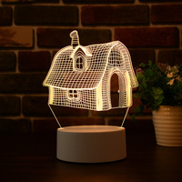 Lampe décorative créative amovible pour maison intelligente, panneau de messages en acrylique Rechargeable par Usb, veilleuse Led