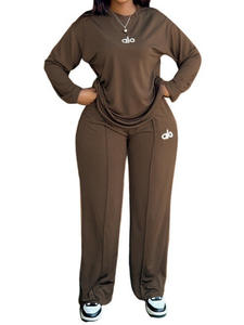 ชุดลำลองฤดูหนาวสำหรับผู้หญิง ลายปัก 3 มิติ แขนยาว ความยาวเต็มตัว ทรงปกติ ชุด 2 ชิ้น - Product Image 5