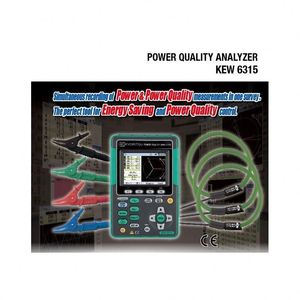 Analizador de Calidad de Energía Kyoritsu KEW 6315 a Precio de Fábrica, Medidor de Energía Trifásico Simultáneo, Cumple con IEC 61000-4-30 Clase S, 1-Y - Product Image 2
