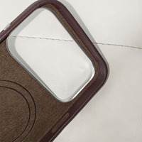 Vente en gros de coques en cuir Togo entièrement enveloppées de haute qualité pour iPhone 18 Pro Max, étui de téléphone en cuir pour mobile