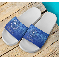 Claquettes de plage confortables en EVA Martinique pour l'été – Sandales personnalisées de haute qualité avec design drapeau national, vente en gros