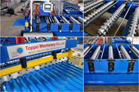 Machine entièrement automatique pour tôles de toiture en acier coloré, ligne de formage à froid de tôles ondulées