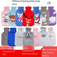 Vente en gros de mini sac à eau chaude en peluche de dessin animé mignon mains chaudes trésor sac à main chauffant