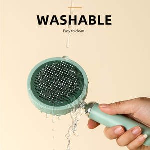 Cepillo limpiador de pelo para mascotas Cepillo de aseo para mascotas de limpieza con un clic para gatos y perros - Product Image 6