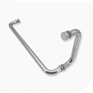 Poignée de <span class=keywords><strong>porte</strong></span> en laiton doré de haute qualité SUS 304 pour hôtels, élégante poignée de <span class=keywords><strong>porte</strong></span> et de fenêtre - Product Image 3
