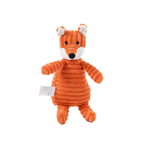 Jouet à mâcher de luxe en peluche pour bouledogue français avec motifs ours, lion, renard - Couleurs personnalisables, jouet d'enrichissement pour animaux de compagnie anti-stress et d'entraînement