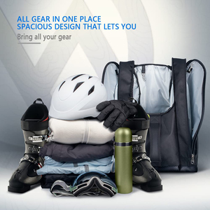 Sac de voyage imperméable 50L pour ski et snowboard, sac <span class=keywords><strong>fourre</strong></span>-tout personnalisé pour bottes et équipement, organisateur robuste pour équipement de plein air - Product Image 4