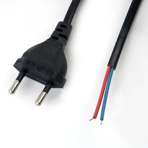 Kabel ekstensi listrik, gulungan kabel ekstensi daya elektrik Jerman, dua steker standar Eropa, hitam, putih