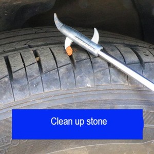 Gancio 2 in 1 per Pulizia Pneumatici con Cacciavite Integrato, Strumento per Rimuovere Pietre dai Pneumatici di <span class=keywords><strong>Auto</strong></span> e Camion - Product Image 4
