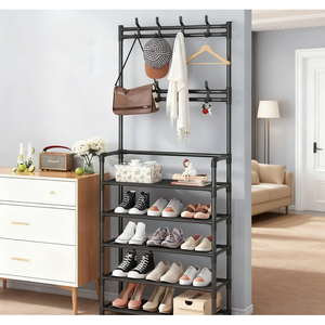 Zapateros Americanos en Existencia, Estantes de Almacenamiento Combinables de Múltiples Niveles, Armarios para Zapatos para el Hogar, Estantes para Zapatos y Sombreros - Product Image 1