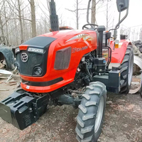 Tracteur d'occasion DONGFENG DF504 50hp 4x4wd Matériel agricole Machines agricoles Petit mini tracteur compact Chargeur frontal
