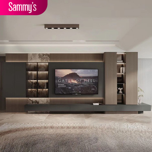 Mueble de Pared Modular de Madera Ecológico de Estilo Moderno para Sala de Estar y Dormitorio, Mueble para TV - Product Image 2