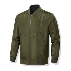 Reversible Men's Jacket Autumn Winter Windproof Flight Coat Custom Logo Daily Wear - Product Image 5