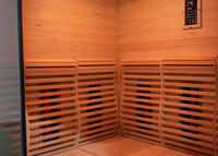Sauna de Interior con Panel de Carbono Infrarrojo, Sauna de Hemlock para el Hogar