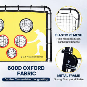 ターゲットネット付きのPickleball Practice Rebounder Board、精度とスキルのための2 in 1 Pickleballsトレーニング機器 - Product Image 5