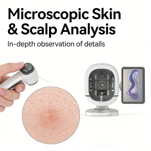 K33 AI 3D Panoramic Facial Skin Analyzer Machine Full Face Panoramic Scan Aging / Pigmentation / Sensitivity / Acne / Skin Type