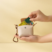 Meilleures ventes : Mini sac boulette color block avec porte-clés, pendentif, pour rangement rouge à lèvres, écouteurs et clés de voiture, vente en gros