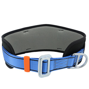 เข็มขัดนิรภัยแบบเส้นเดียว สีน้ำเงิน 65-120 ซม. สายรัดขนาด 45 มม. พร้อมห่วงรูปตัว D 1 ห่วง ป้องกันการตก สำหรับการปีนเขา ปีนหน้าผา และงานที่สูง - Product Image 3