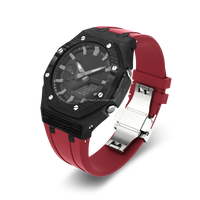 Accessoires Bracelet de luxe en fibre de carbone de 5e génération Boîtier de montre G Shock Bracelet de montre pour Ga2100