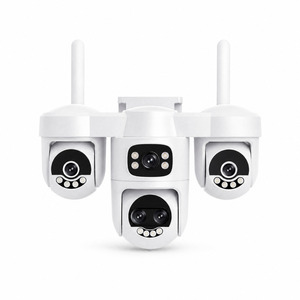 Outdoor Kabellose PTZ-<span class=keywords><strong>Kamera</strong></span> mit 4 Linsen, Dual-Fokal-Design, 1080P Farbnachtsicht mit 16 Zweifarbigen LEDs für Hof und Einfahrt - Product Image 6