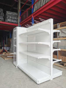 Estantería Metálica Usada para Tiendas Minoristas, Exhibidores de Supermercados, Estante de Exhibición, Góndola, Estanterías con Iluminación LED - Product Image 3