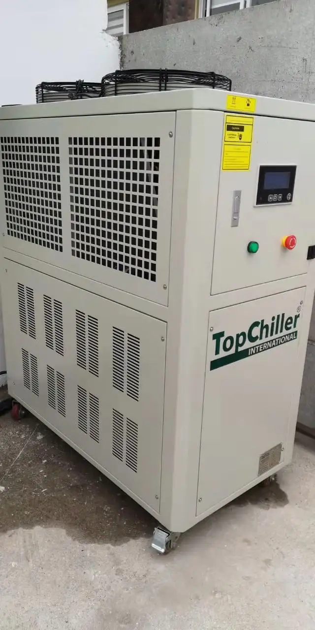 Fornito servizio post vendita 10 kw refrigeratore d'aria ad acqua R407C/R410A 3 Ton 4HP sistema di raffreddamento raffreddato ad aria 220V 60HZ