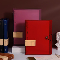 Nouveau classeur à spirales transparent en PP rétro, bloc-notes promotionnel pour étudiants, fournitures de papeterie, personnalisation