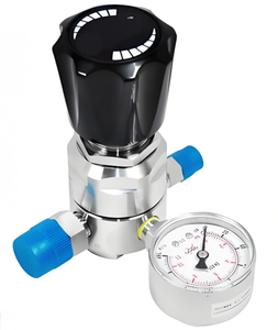 Regulador Manual Roscado con Brida SS316 con Manómetro de Alta Reducción para Tuberías de Gas y Agua - Product Image 2