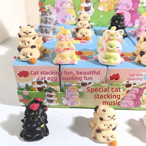 Nuevo Estilo Figuras de Gatos Apilados Adorables con Diseño de Granos, Muñeca Creativa, Juguete de Moda, Caja Sorpresa Hecha a Mano, Caja Ciega, Cuentos de Caperucita Roja, Resina 0-24 - Product Image 2