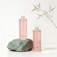 Flacon compte-gouttes en verre à épaule plate personnalisé de 30 ml, 1 oz, 50 ml, 100 ml, 4 oz pour sérum et huile essentielle capillaire avec compte-gouttes transparent