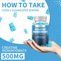 Compléments alimentaires pour adultes : Gommes énergétiques pré-entraînement à la créatine chlorhydrate pour le métabolisme, la perte de poids et le développement musculaire