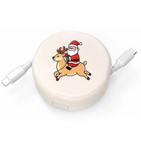 Boîte de rangement pour câbles de charge avec impression UV, design tendance et portable, produit promotionnel pour le bureau, cadeau de Noël