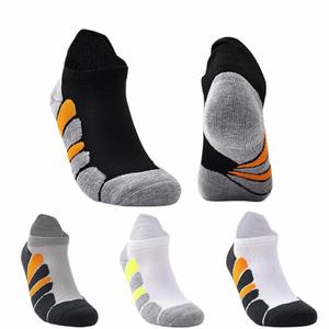 Chaussettes courtes de sport pour homme, cheville, en tissu éponge, pour la course et le fitness, avec amorti, absorption de la transpiration, patchwork, collection printemps-été 2026, nouveauté - Product Image 2
