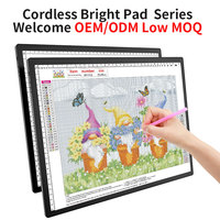 OEM ODM al por mayor LED tablero de dibujo diamante pintura caja de luz LED tableta tablero Pad