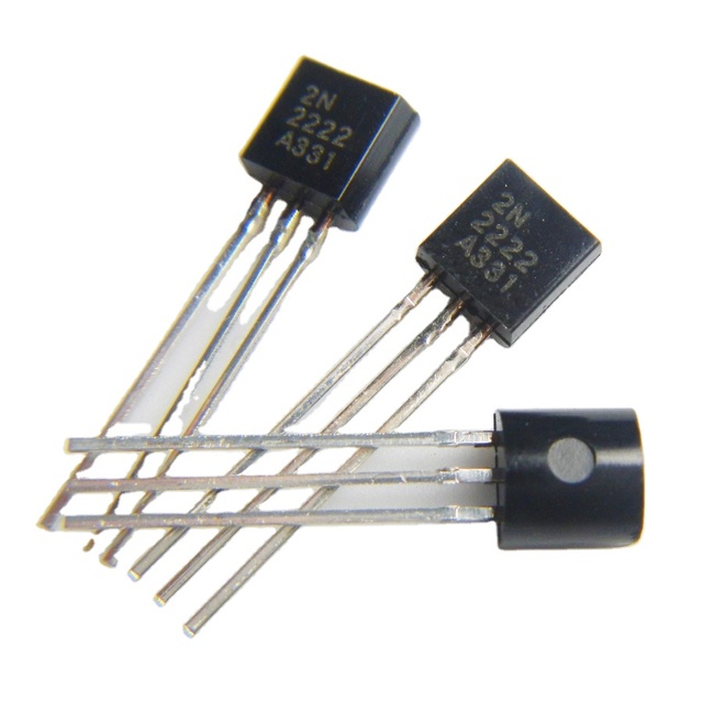 2N2222 2222 Bipolar (BJT) Transistor NPN 40V 600mA 300MHz 625mW Through Hole TO-92 IC Chip Original and New
