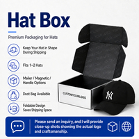 Scatole Regalo di Alta Gamma per Cappelli da Cowboy con Rivestimento in Spugna - Packaging Personalizzato per Esposizione del Marchio e Uso al Dettaglio